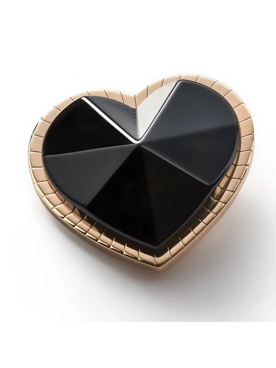 Подвеска Baccarat женская Etoile Mon Coeur Vermeil с черным кристаллом 2812889 — изображение 1 из 1, оттенок золотистый