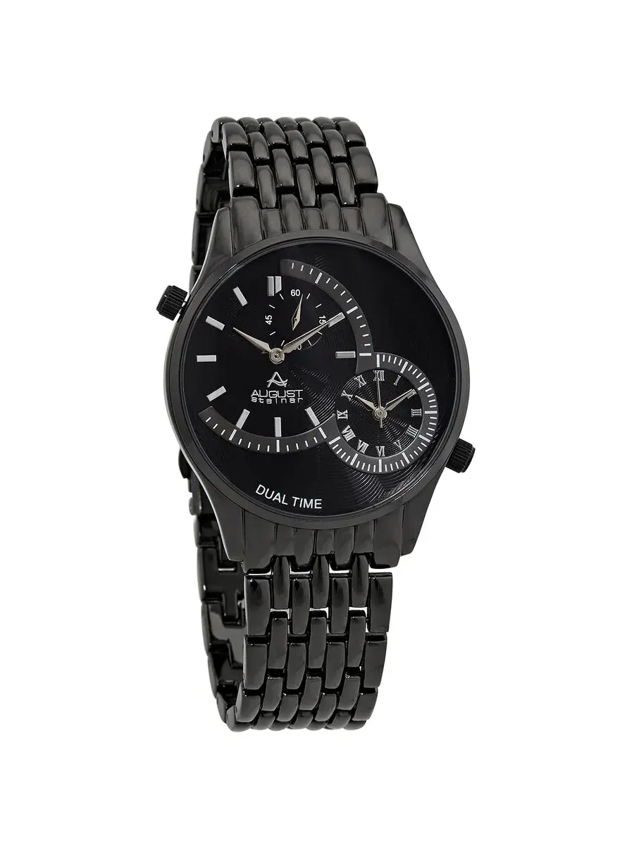 Мужские часы August Steiner Quartz с черным циферблатом AS8141BK