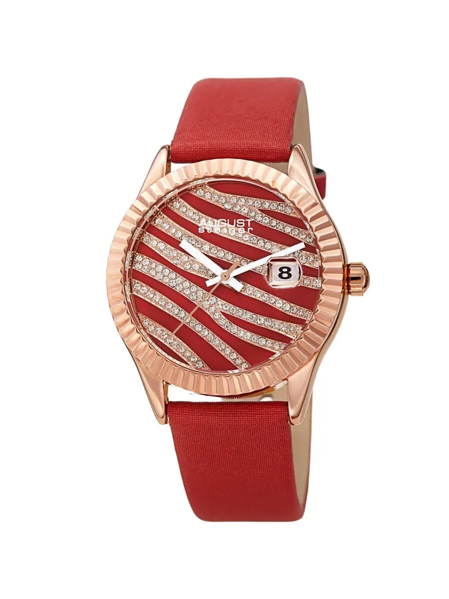 Женские часы August Steiner Quartz с красным циферблатом AS8275RD