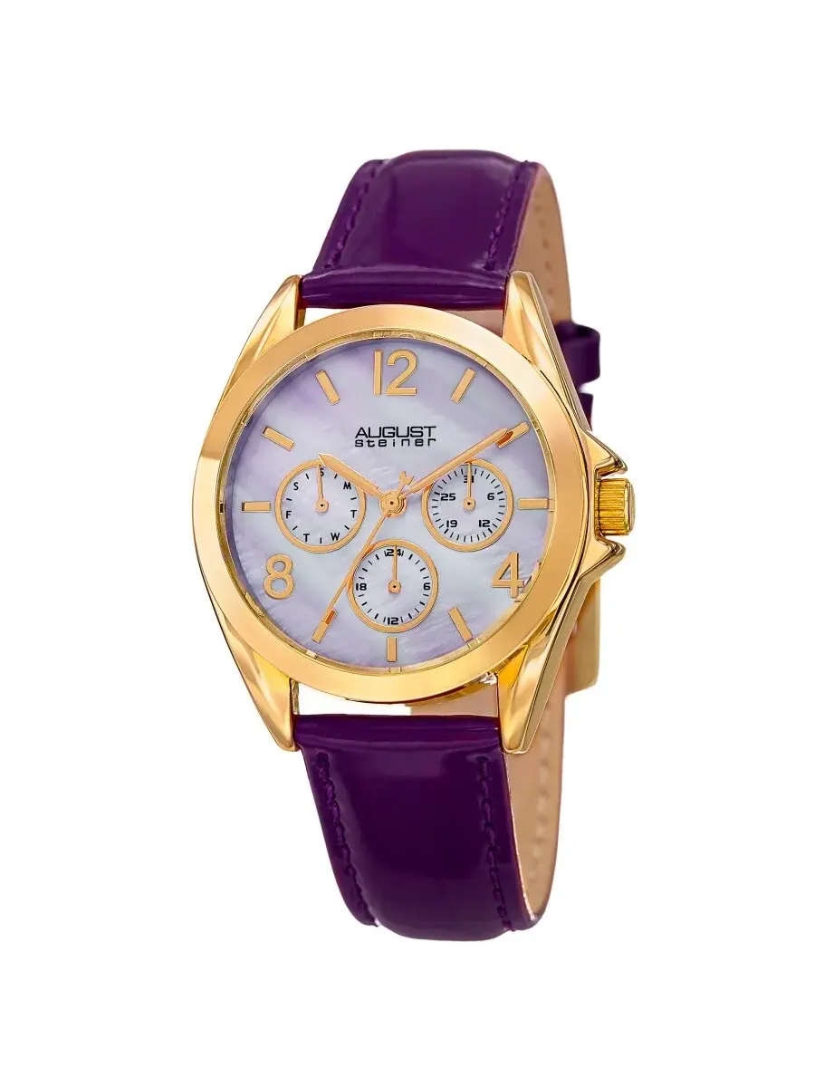 Женские часы August Steiner Quartz с серебристым циферблатом AS8191PU