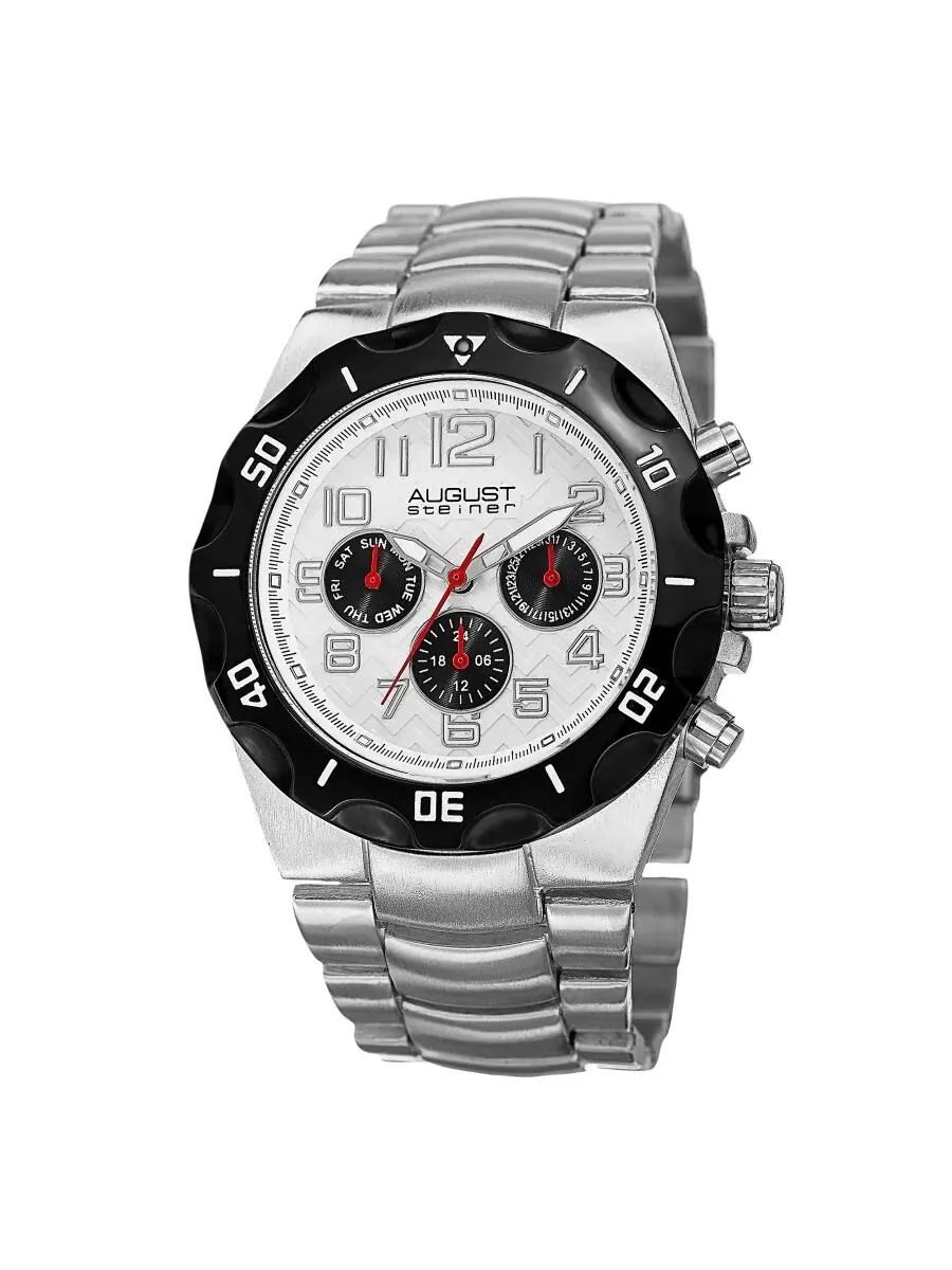 Мужские часы August Steiner Quartz с серебристым циферблатом AS8161SS