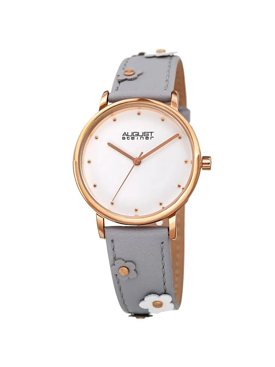 Женские часы August Steiner Quartz с белым циферблатом AS8260GY