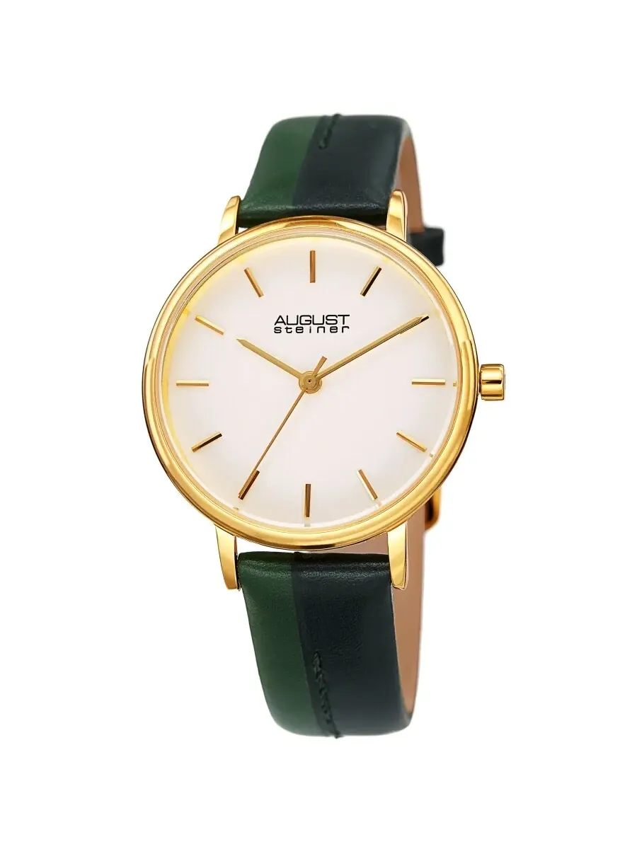 Женские часы August Steiner Quartz с белым циферблатом AS8261GN