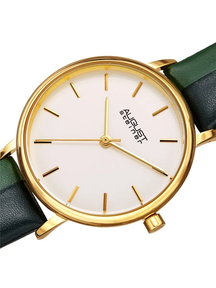 Женские часы August Steiner Quartz с белым циферблатом AS8261GN — изображение 2 из 4, оттенок золотистый