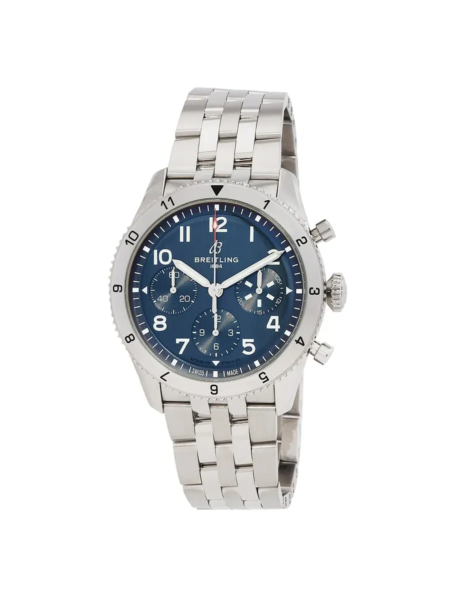 Мужские часы Breitling ClASSIC AVI 42 Vought F4U Corsair Хронограф Автомат Синий циферблат — изображение 1 из 3