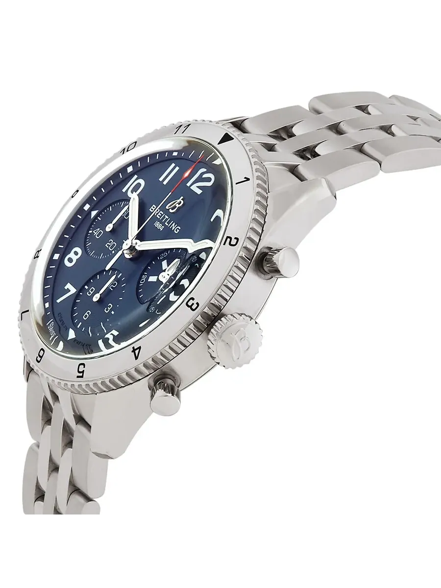 Мужские часы Breitling ClASSIC AVI 42 Vought F4U Corsair Хронограф Автомат Синий циферблат — изображение 2 из 3