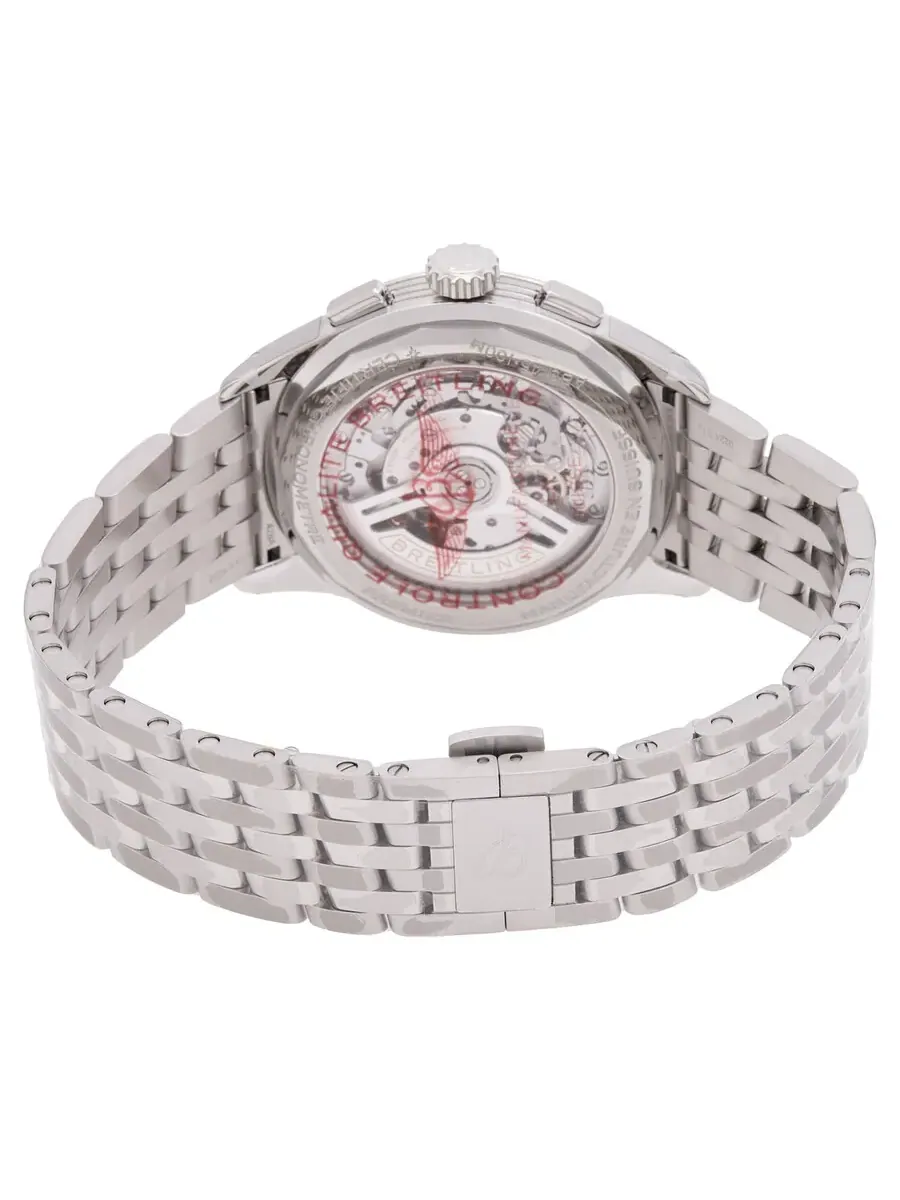 Мужские часы Breitling Premier B01 Chronograph 42 Automatic с черным циферблатом AB0145221B1A1 — изображение 3 из 4