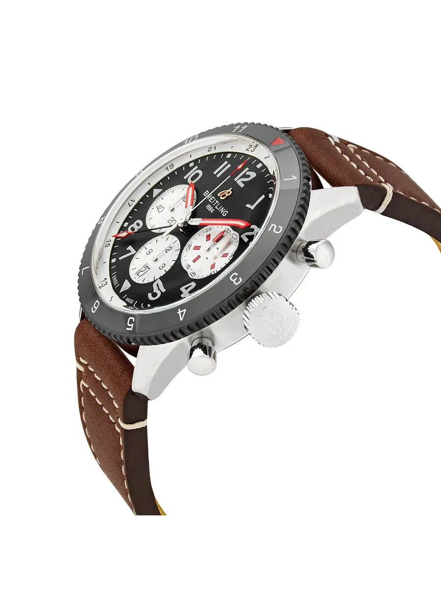 Мужские часы Breitling Super AVI Chronograph Automatic Chronometer с черным циферблатом — изображение 2 из 3, оттенок черный