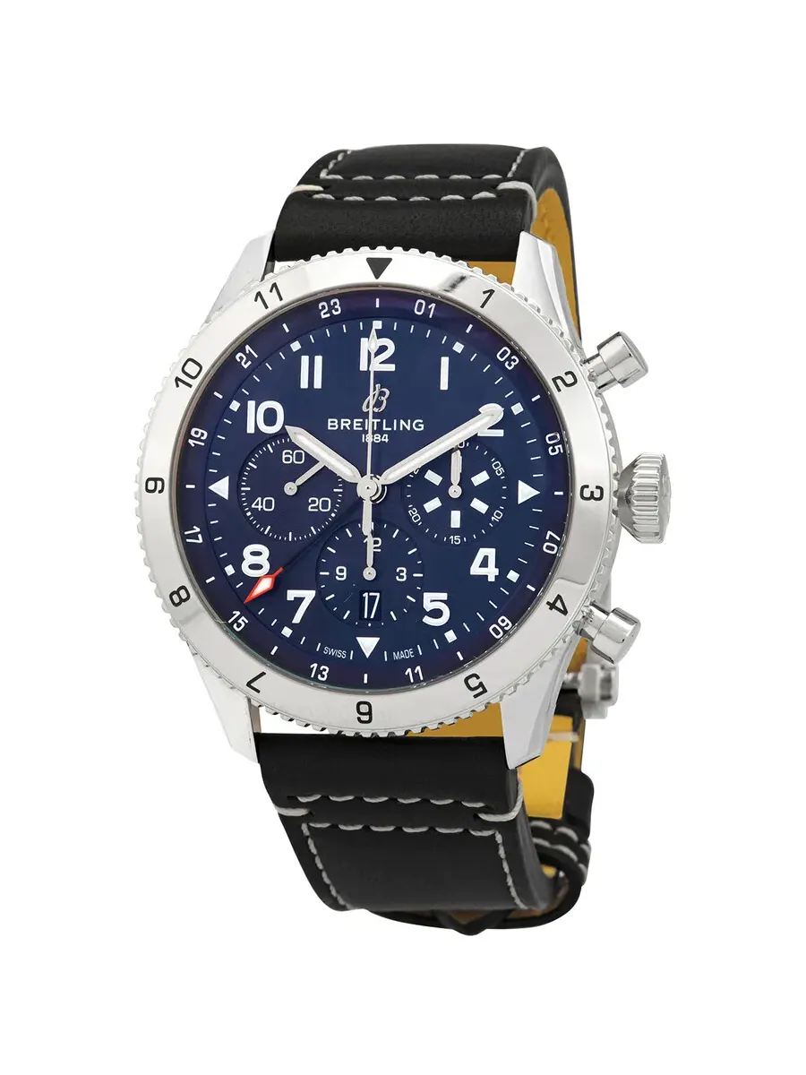 Мужские часы Breitling Super AVI 46 Chronograph Automatic Chronometer с синим циферблатом — изображение 1 из 4