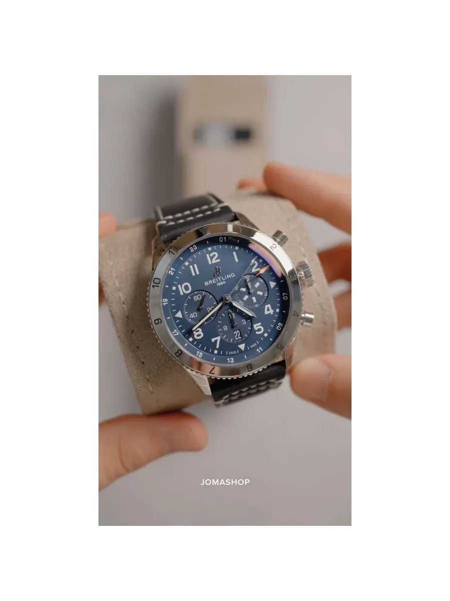 Мужские часы Breitling Super AVI 46 Chronograph Automatic Chronometer с синим циферблатом — изображение 4 из 4