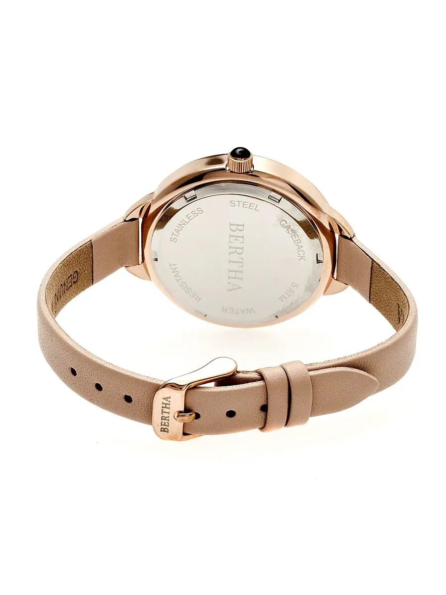 Женские часы Bertha Madison Gold Dial BR6706 — изображение 2 из 3, оттенок розовый золотистый