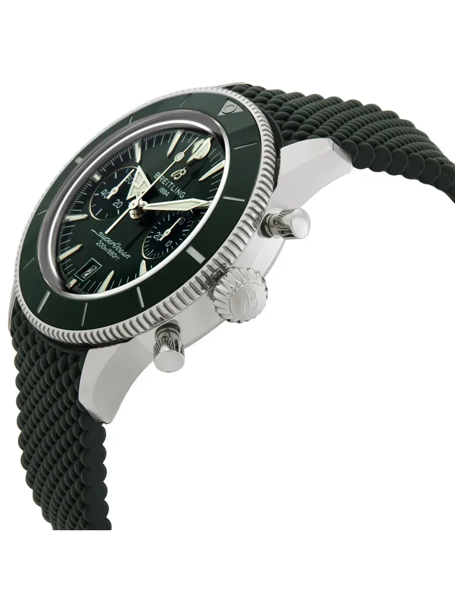 Мужские часы Breitling Superocean Heritage Chronograph Automatic Chronometer с зеленым циферблатом — изображение 2 из 3