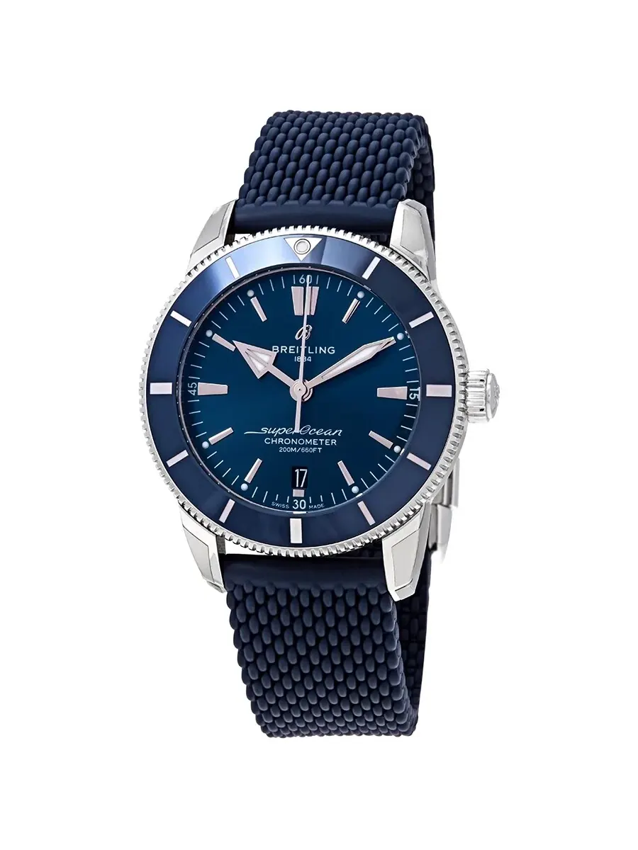 Мужские часы Breitling Superocean Heritage II Automatic Chronometer с синим циферблатом, диаметр 44 — изображение 1 из 3