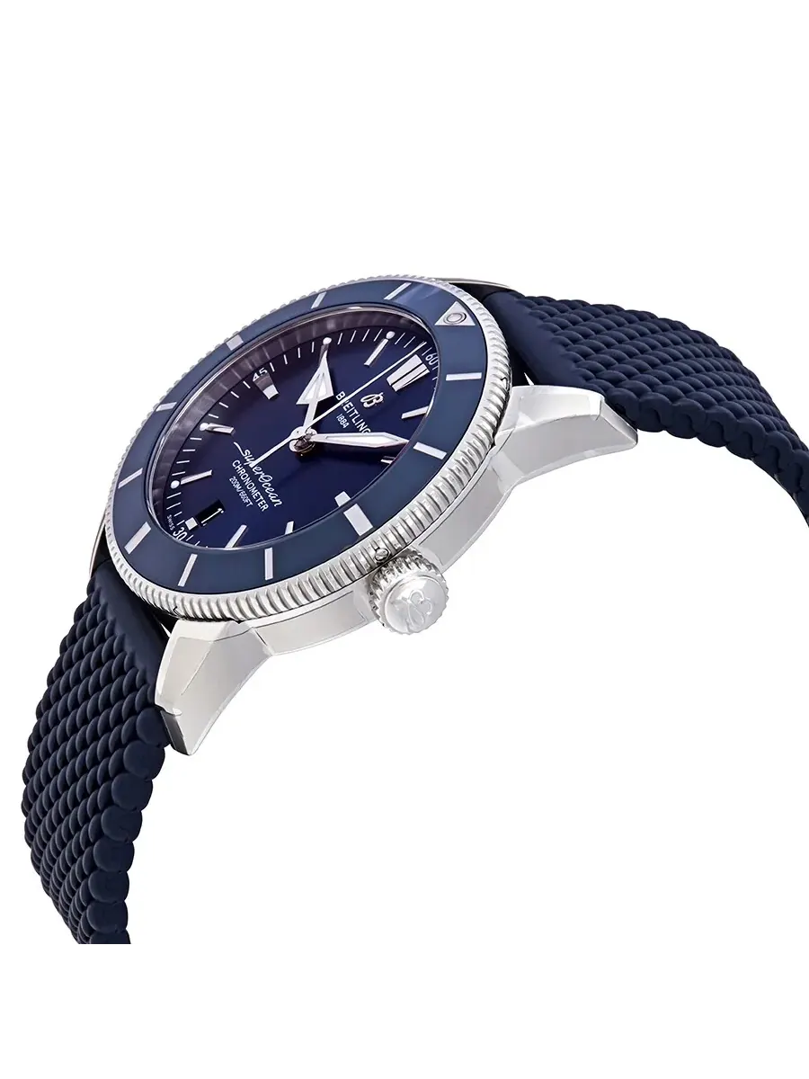 Мужские часы Breitling Superocean Heritage II Automatic Chronometer с синим циферблатом, диаметр 44 — изображение 2 из 3