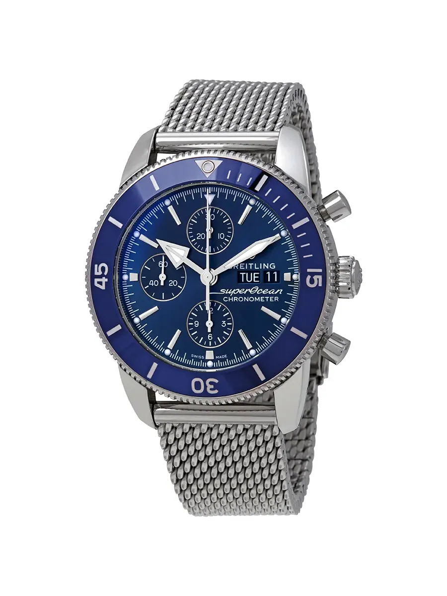 Мужские часы Breitling Superocean Heritage II Chronograph Automatic Chronometer с синим циферблатом — изображение 1 из 3