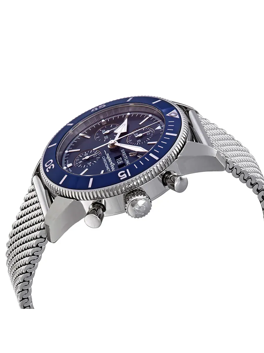 Мужские часы Breitling Superocean Heritage II Chronograph Automatic Chronometer с синим циферблатом — изображение 2 из 3