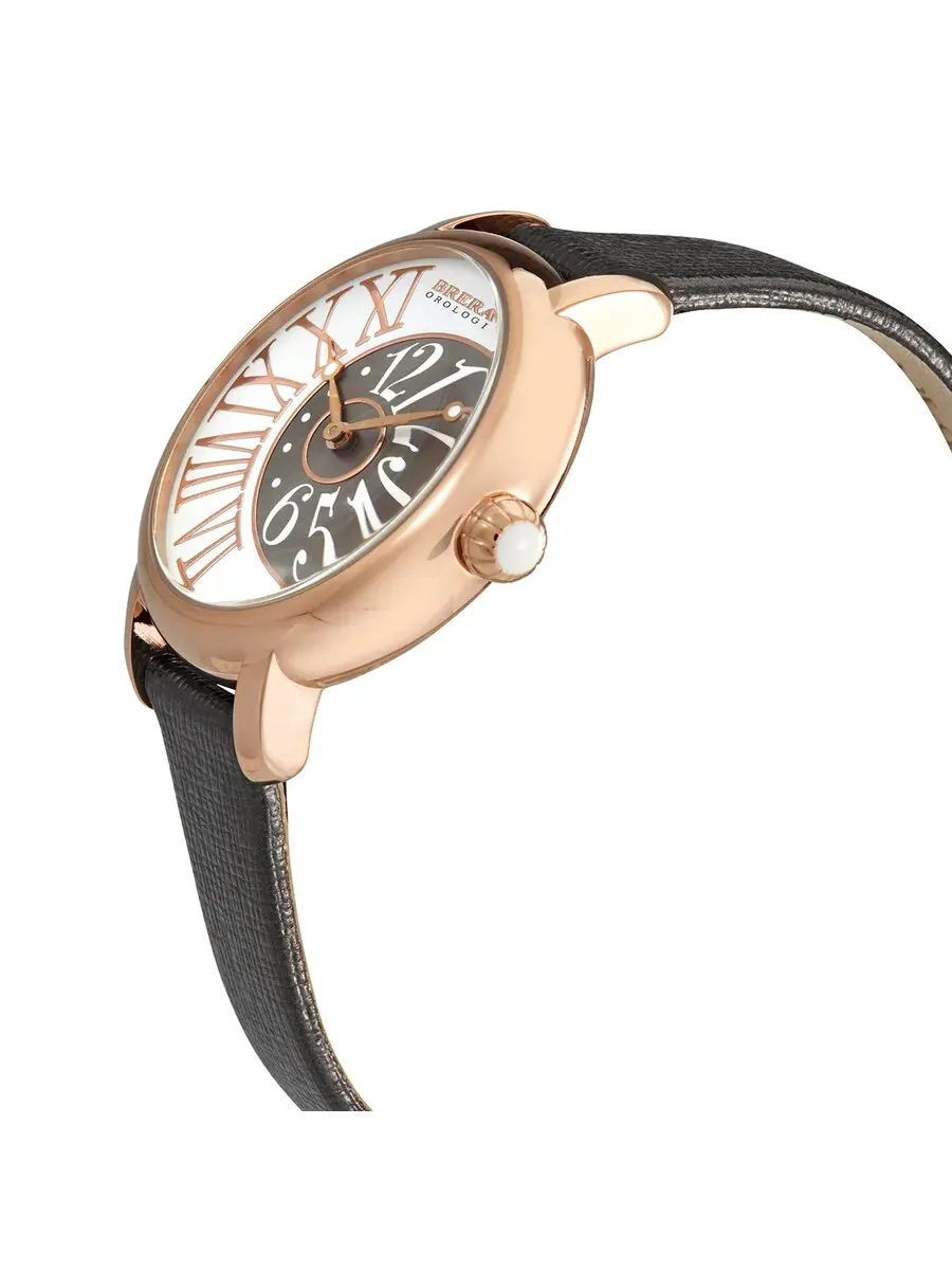 Женские элегантные кварцевые часы Brera Orologi Valentina с белым циферблатом BRVAEL3802-ANTR-SAF — изображение 2 из 3