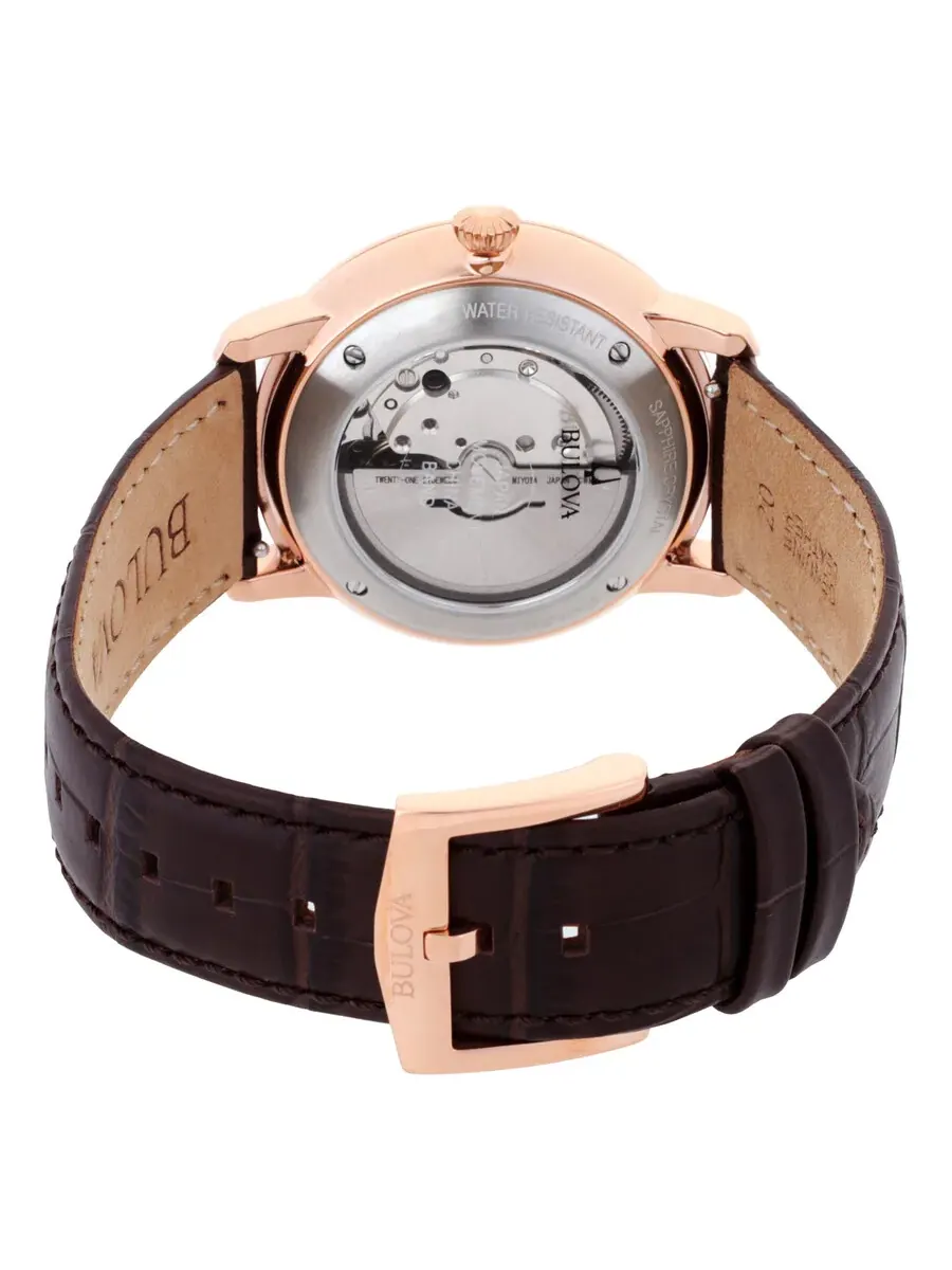Мужские часы Bulova Hudson с кварцевым механизмом и серебристым циферблатом 97B225 — изображение 3 из 3