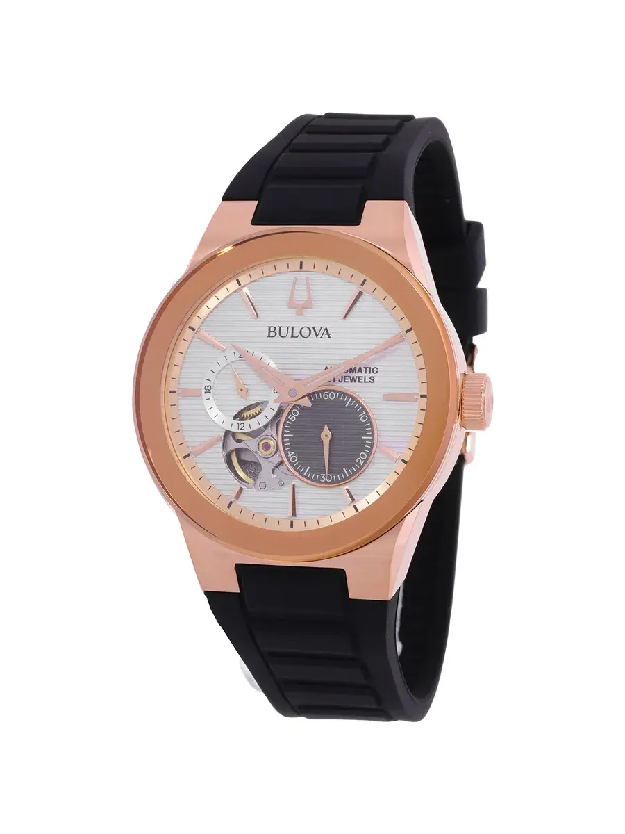 Мужские часы Bulova Latin Grammy Chronograph Automatic с серебристым циферблатом 97A186 — изображение 1 из 4