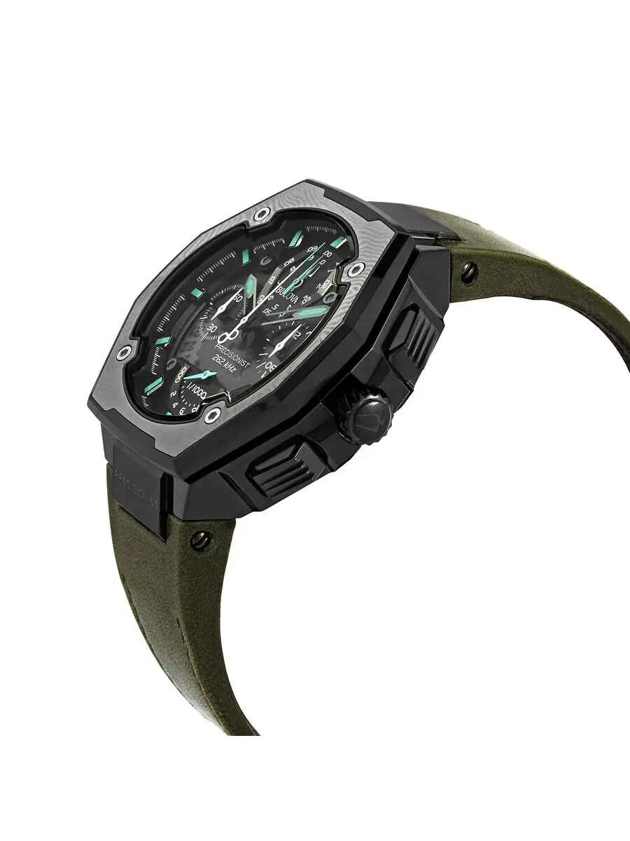 Мужские часы Bulova Precisionist X Special Edition Chronograph Quartz с черным циферблатом, модель — изображение 2 из 3