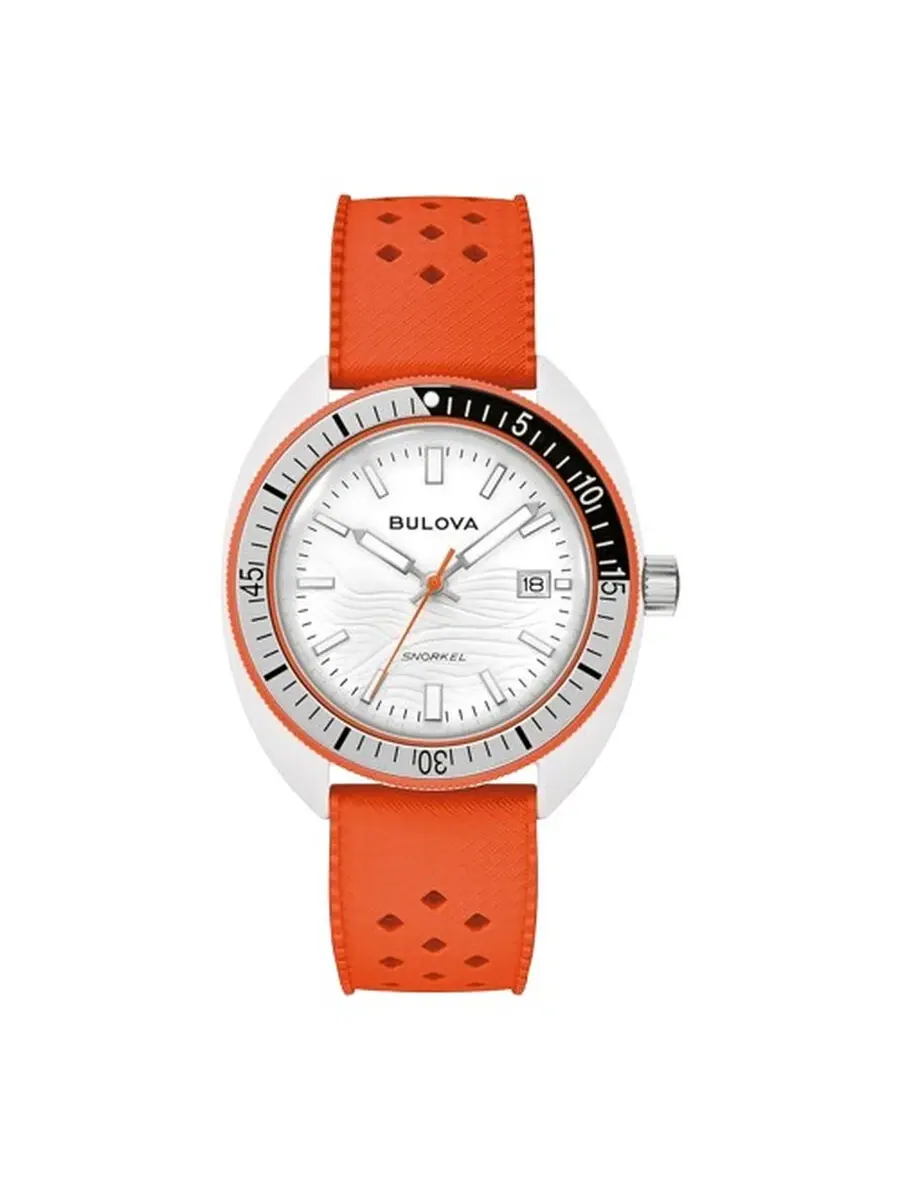 Мужские часы Bulova Snorkel Clownfish Quartz с белым циферблатом 98B448 — изображение 1 из 3, оттенок серый черный