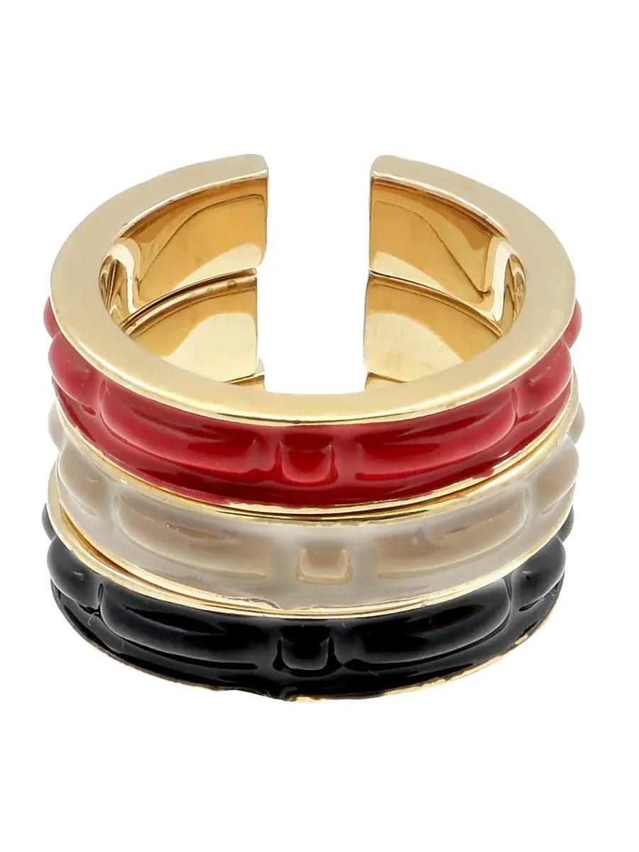 Эмалевые складные серьги Burberry Trio — изображение 4 из 4