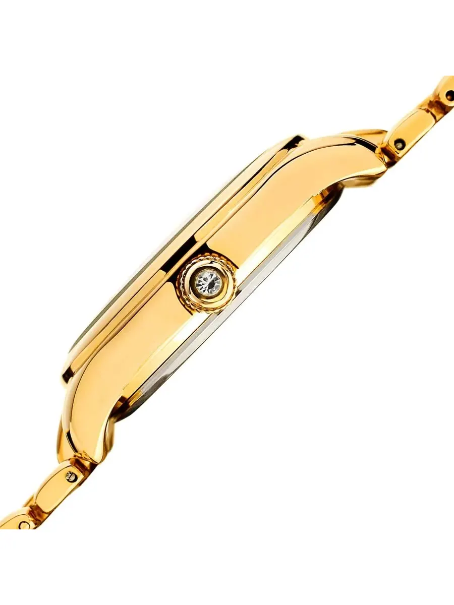 Женские часы-браслет Burgi с кристаллами Swarovski в стиле гальки — изображение 3 из 4, оттенок золотистый