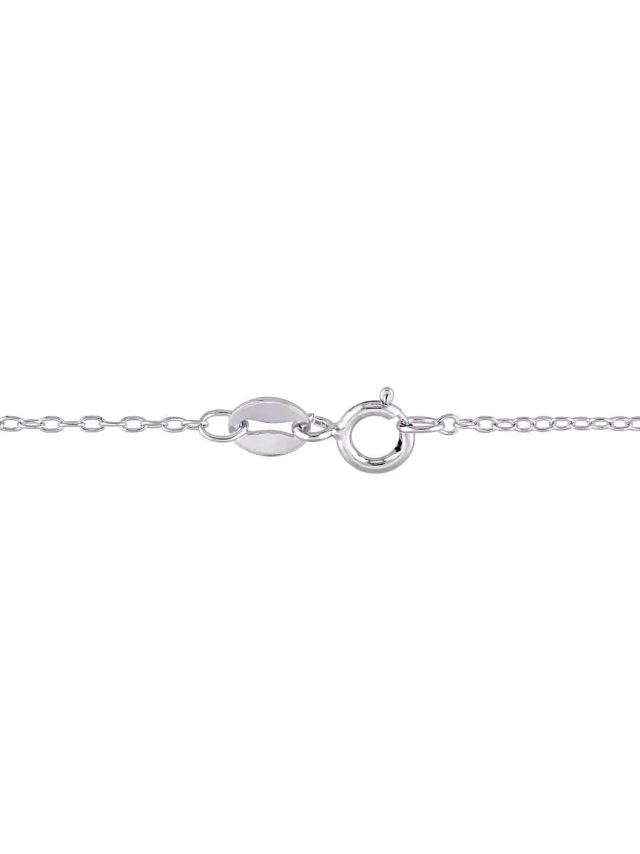AMOUR 1/5 CT TGW Подвеска-капля с белым топазом и белой культивированной пресноводной жемчужиной 8 — изображение 2 из 5