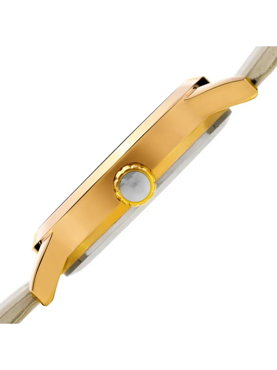 Женские часы Burgi Pattern Quartz с белым циферблатом и бриллиантами BUR173WT — изображение 3 из 4, оттенок золотистый