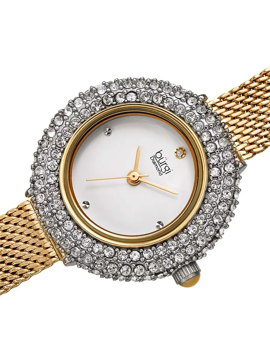 Женские часы Burgi Diamond Silver Dial BUR236YG — изображение 2 из 4, оттенок золотистый