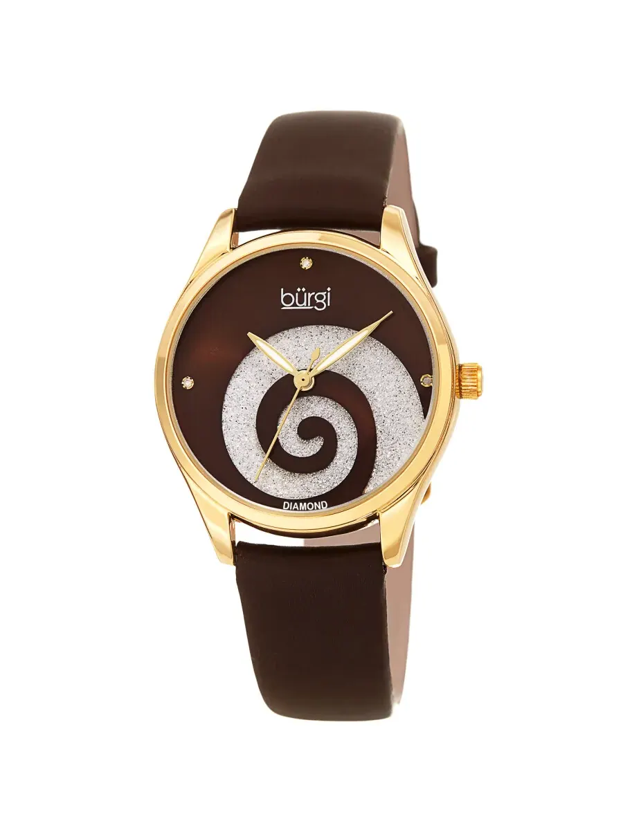 Женские часы Burgi Swirl с кварцевым механизмом