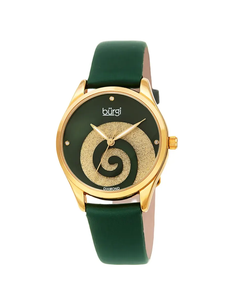 Женские часы Burgi Swirl с кварцевым механизмом