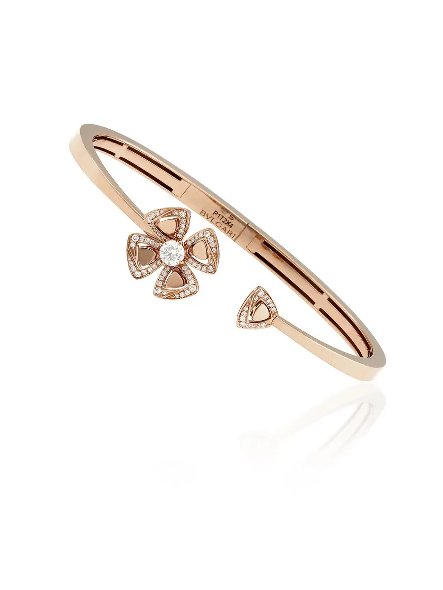 Браслет Bvlgari Fiorever из 18-каратного розового золота — изображение 1 из 3, оттенок розовый золотистый