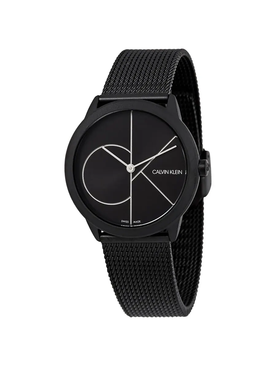Женские минималистичные кварцевые часы Calvin Klein с черным циферблатом K3M5245X — изображение 1 из 3, оттенок черный