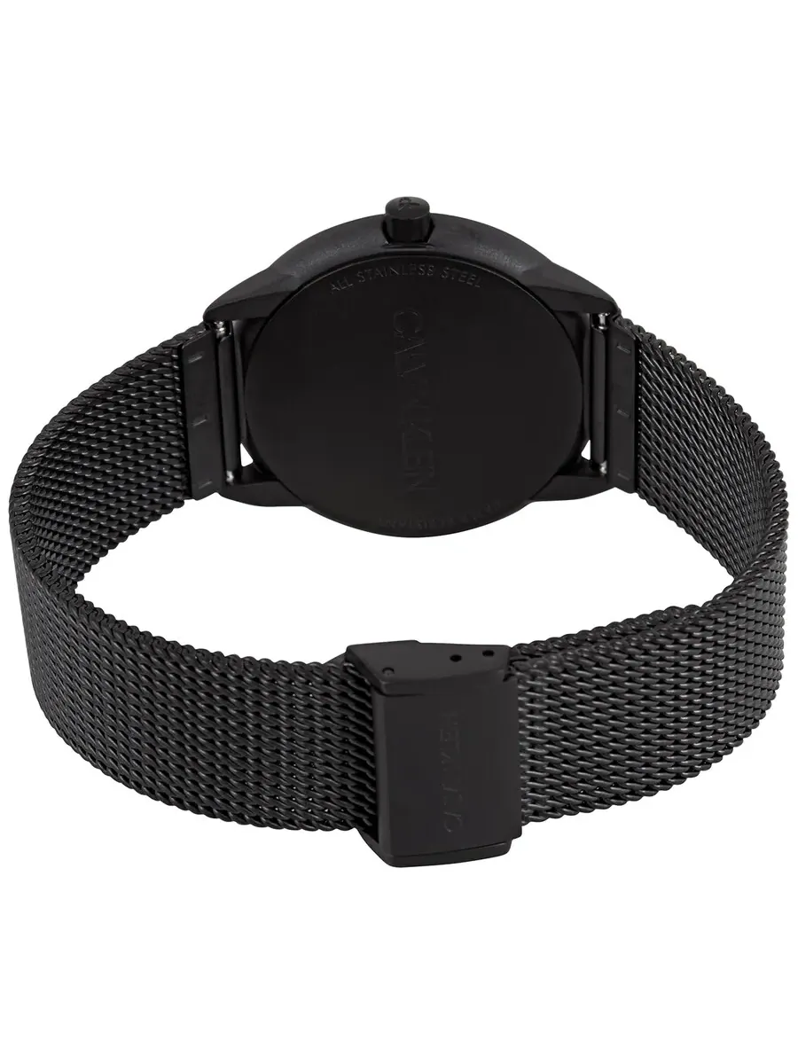 Женские минималистичные кварцевые часы Calvin Klein с черным циферблатом K3M5245X — изображение 3 из 3, оттенок черный