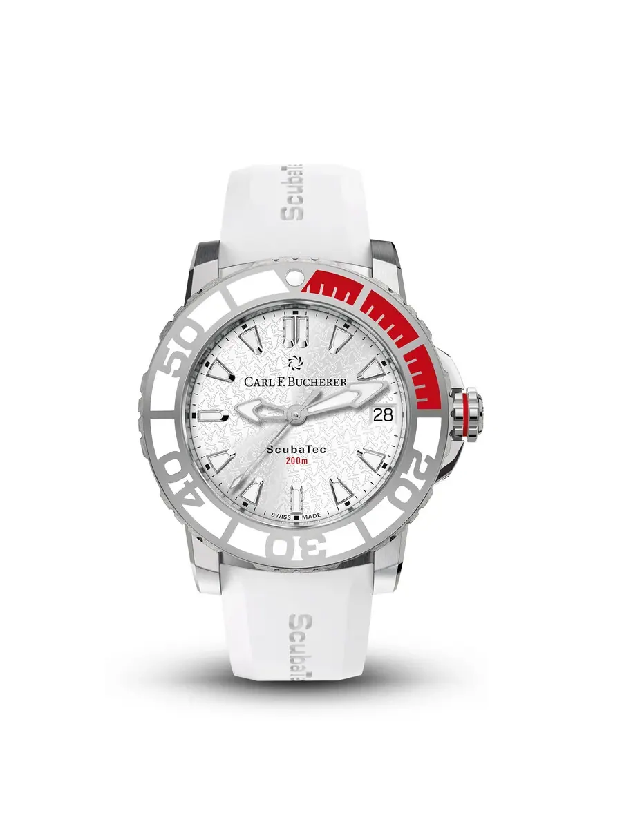 Часы Carl F. Bucherer Patravi Scubatec Automatic с серебристым циферблатом 00.10634.23.23.99 — изображение 1 из 1