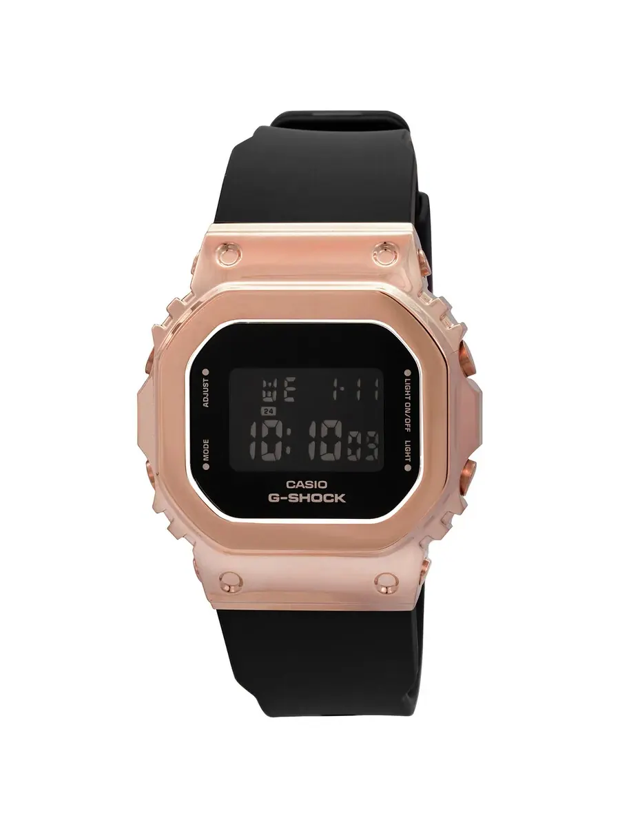 Женские часы Casio G-Shock с будильником, хронографом, кварцевым механизмом — золотистый