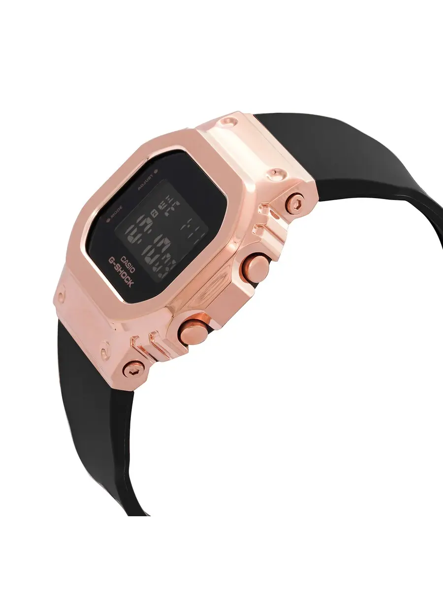 Женские часы Casio G-Shock с будильником, хронографом, кварцевым механизмом — изображение 2 из 3, оттенок розовый золотистый
