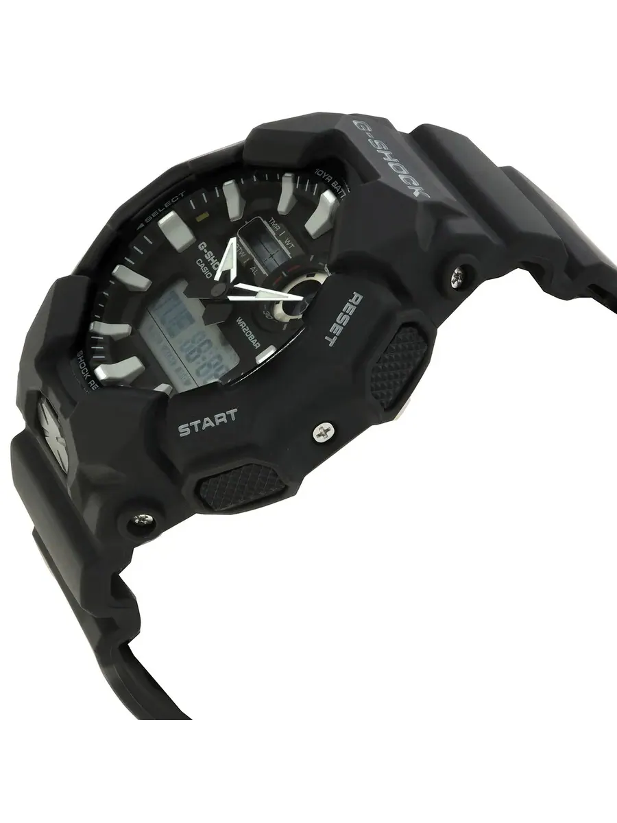 Мужские часы Casio G-Shock с будильником, мировым временем, кварцевые, аналогово-цифровые — изображение 2 из 3