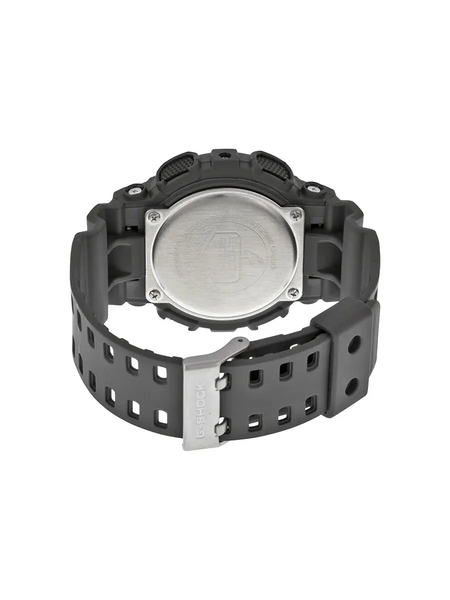 Мужские часы Casio G Shock с серым цифровым циферблатом и корпусом из смолы GA100C-8ACR — изображение 3 из 3, оттенок серый