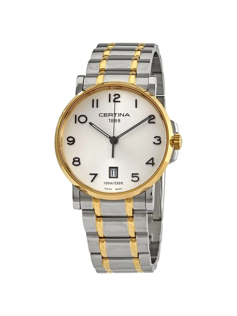 Мужские часы Certina DS Caimano Quartz с серебристым циферблатом C017.410.22.032.00 — изображение 1 из 3