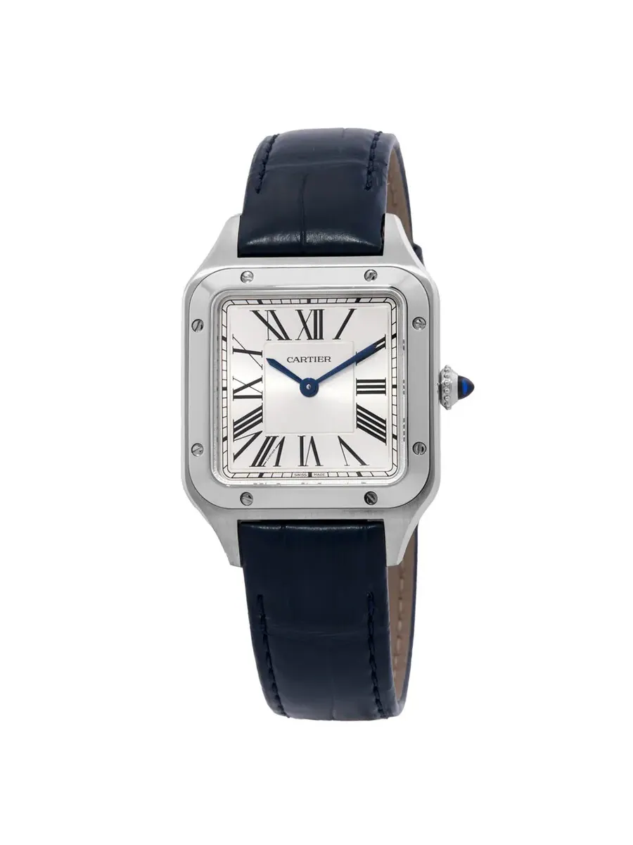 Женские часы Cartier Santos, маленькая модель, серебристый циферблат, WSSA0086 — изображение 1 из 3