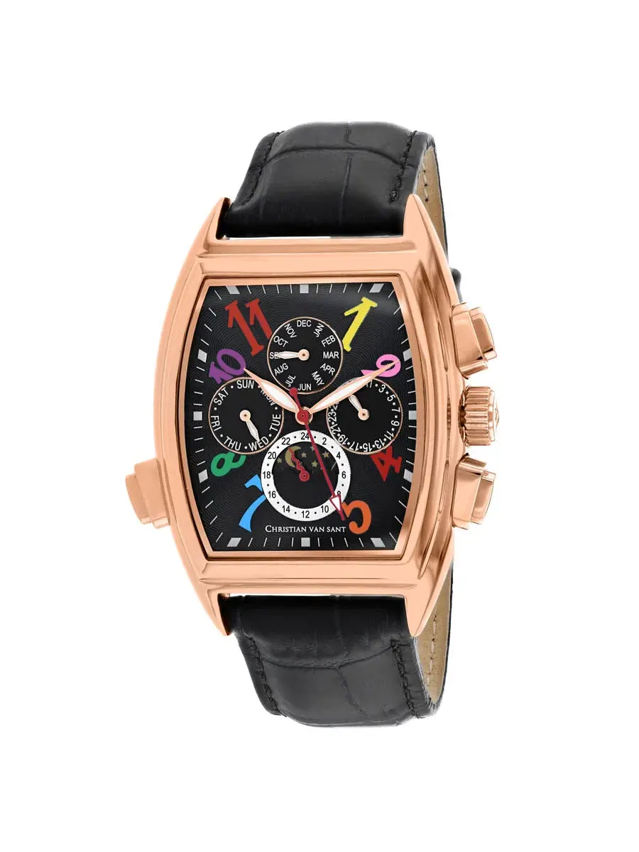 Мужские часы Christian Van Sant Grandeur Automatic с черным циферблатом CV2137 — изображение 1 из 1