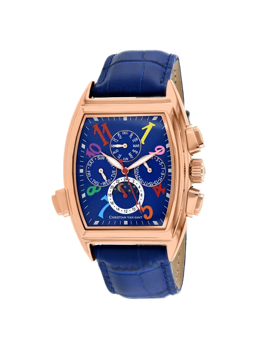 Мужские часы Christian Van Sant Grandeur Automatic с синим циферблатом CV2138 — изображение 1 из 1
