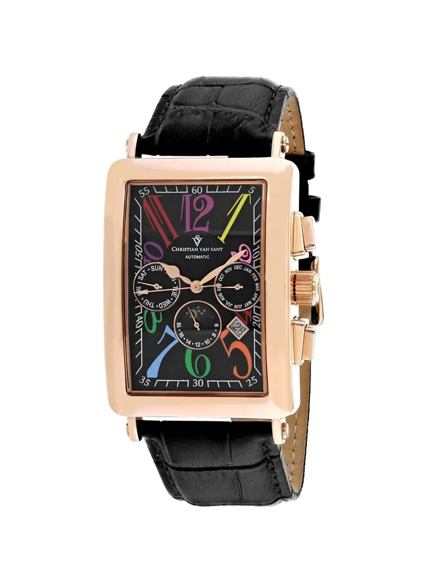 Мужские часы Christian Van Sant Prodigy Automatic с черным циферблатом CV9143 — изображение 1 из 1