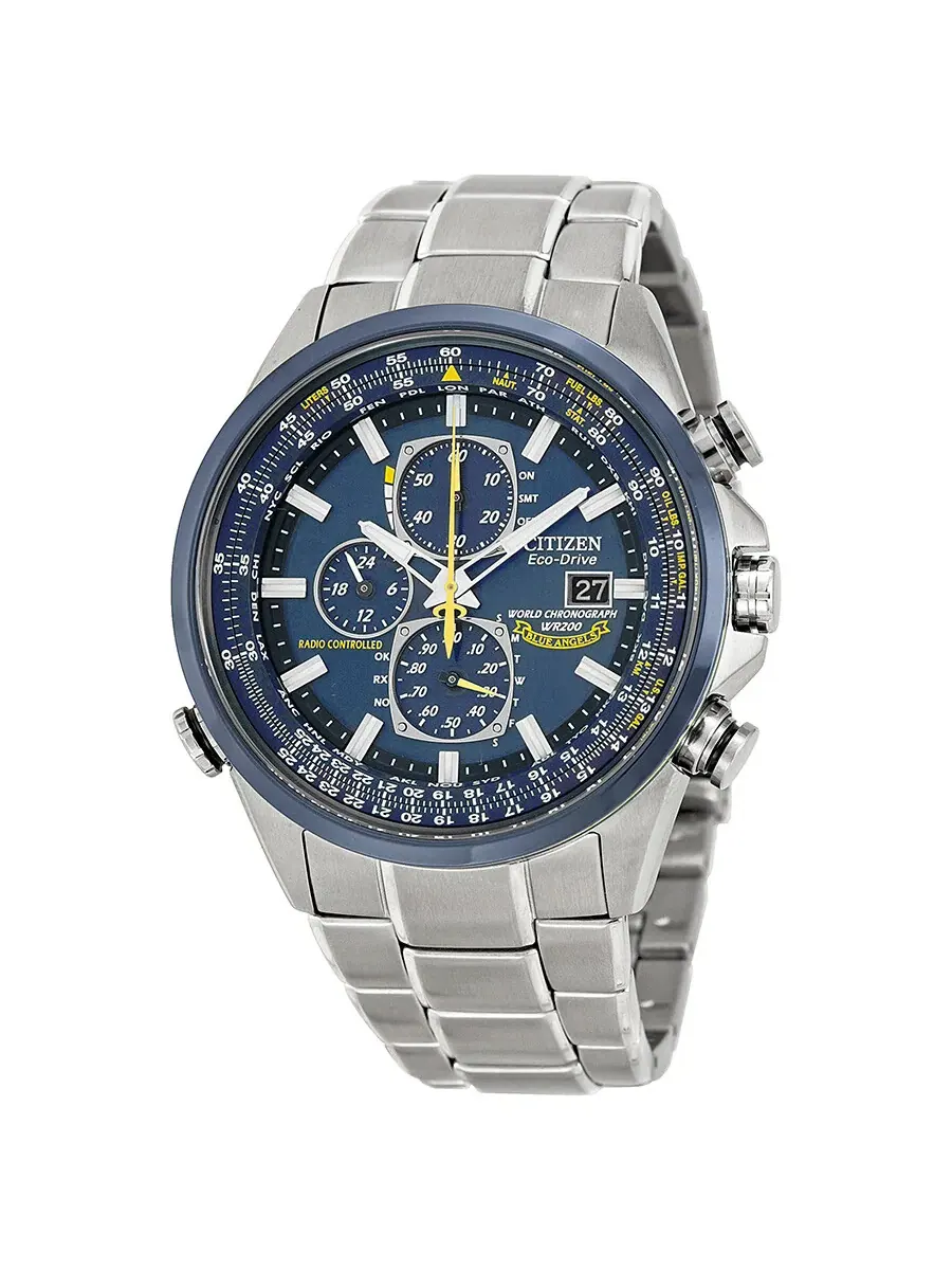 Мужские часы Citizen Eco Drive Blue Angels Chronograph AT8020-54L — изображение 1 из 3, оттенок синий