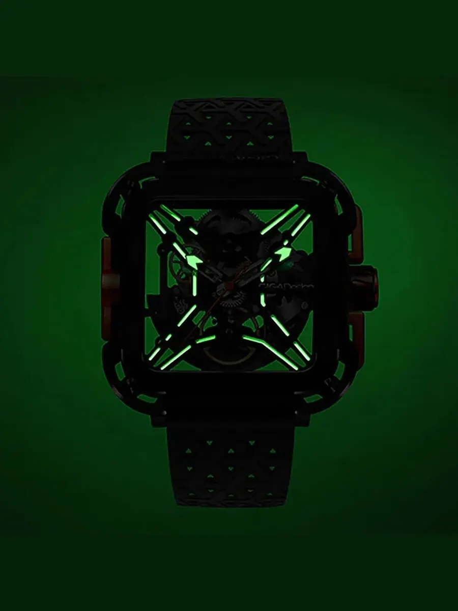 Мужские часы Ciga Design X Series Gorilla Automatic X011-BLOG-W25BK — изображение 4 из 4, оттенок черный оранжевый