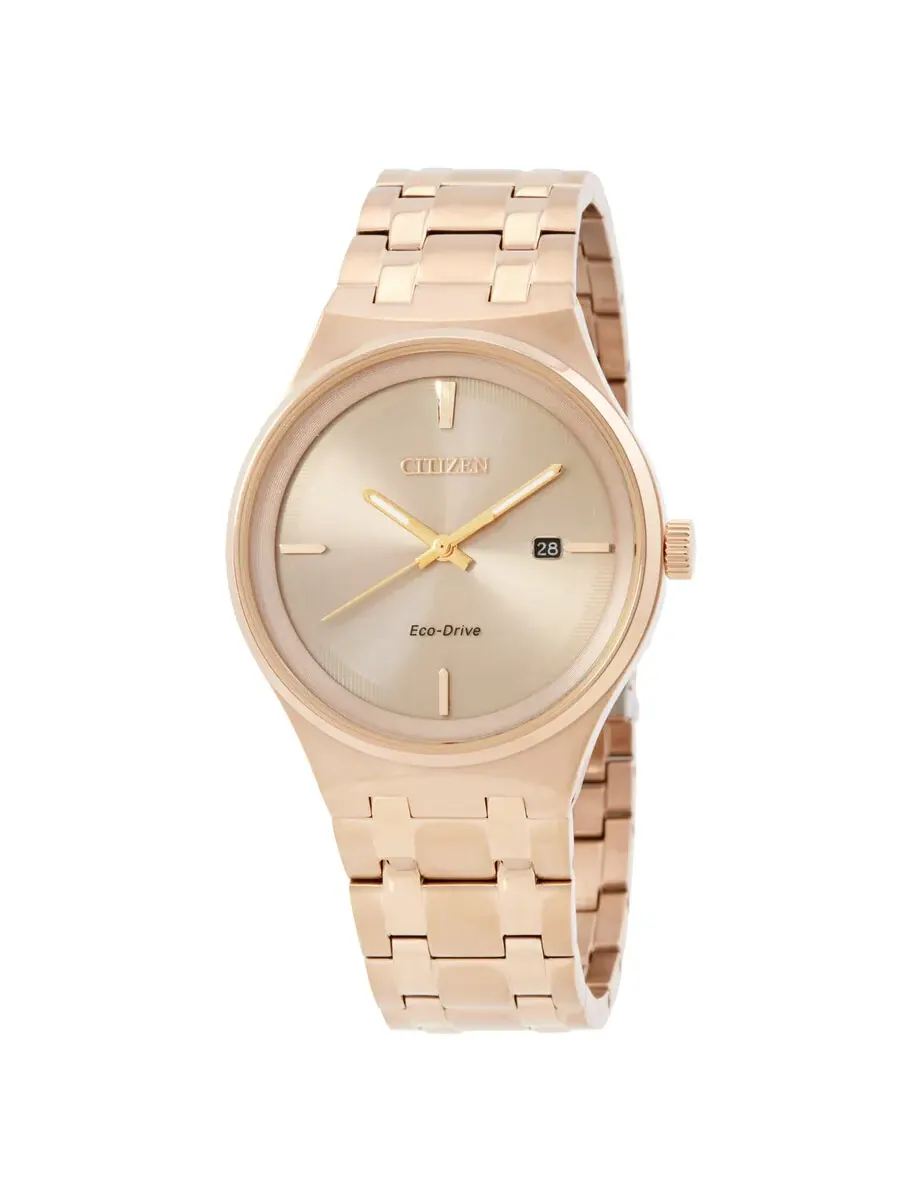 Мужские часы Citizen Eco-Drive с розовым золотым циферблатом BM7653-50Q — изображение 1 из 3, оттенок розовый золотистый