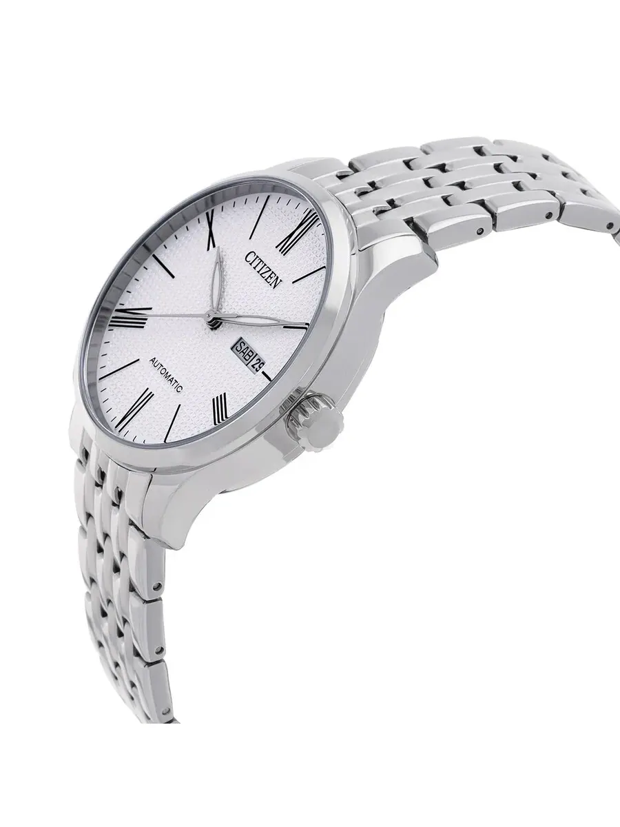 Часы Citizen Automatic с белым циферблатом NH8350-59A — изображение 2 из 3, оттенок серебристый