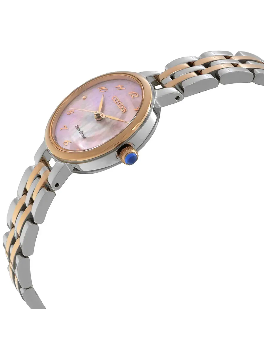 Женские часы Citizen L White Classic Eco-Drive, циферблат, модель EM0996-84Y — изображение 2 из 3, оттенок розовый золотистый